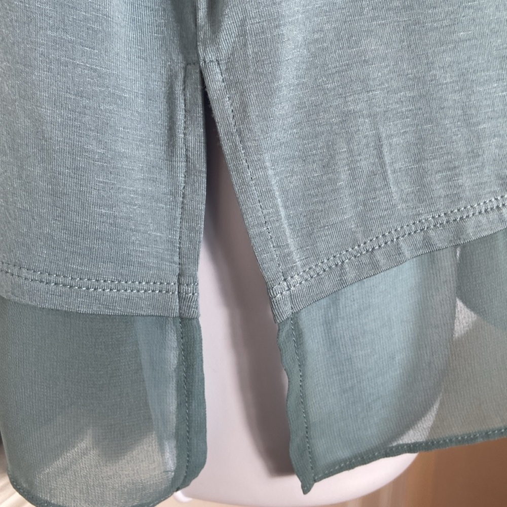 MarlaWynne Mixed Media Tank, Sea Blue, Large, NWT - Picture 4 of 8
